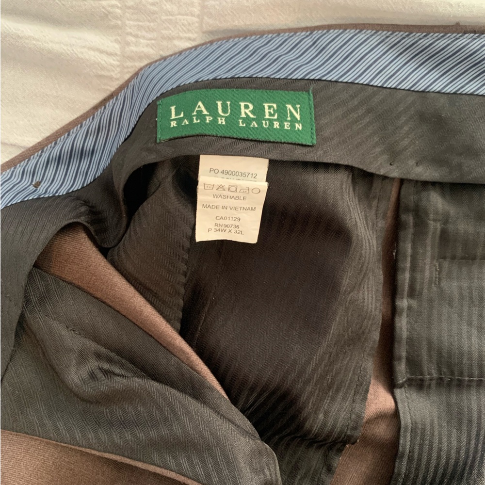 Polo Ralph Lauren Brown Slacks. Lightly used. Men’s size 34W32L.